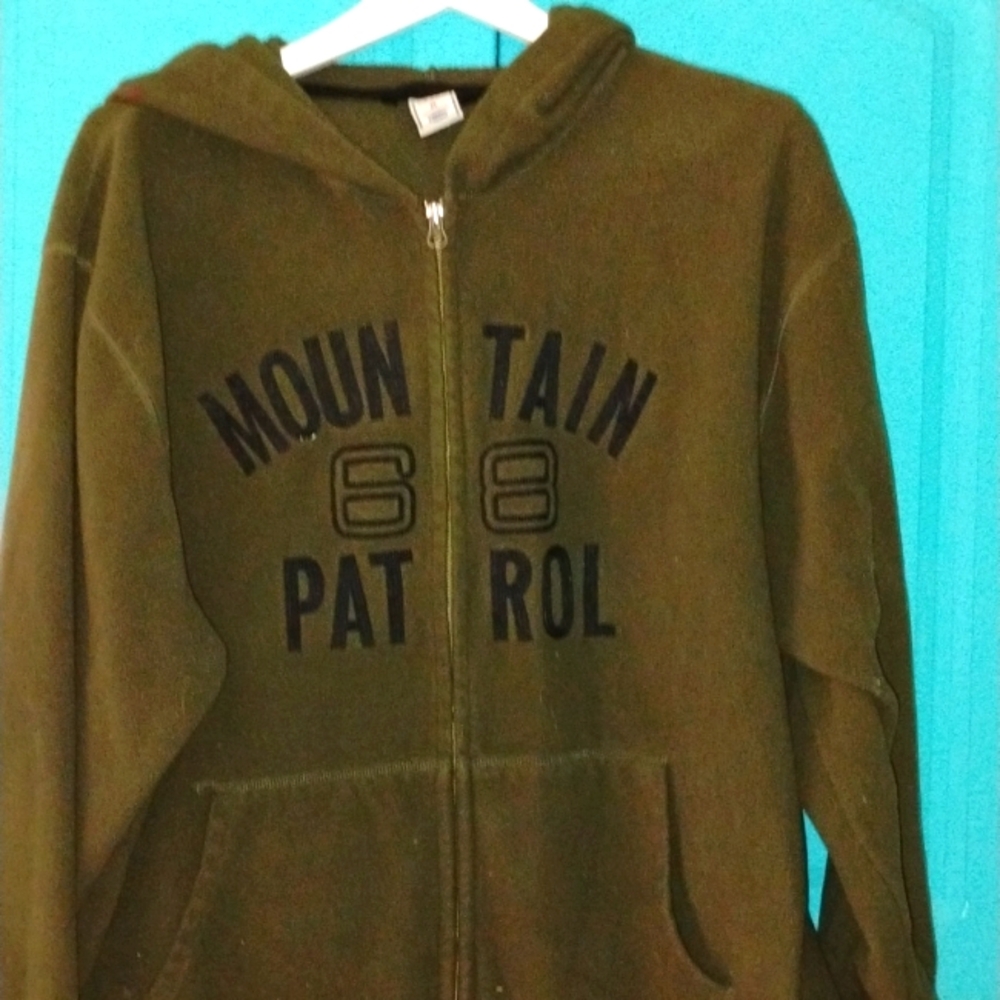 ⛰️ Hoodie OLD NAVY MOUNTAIN PATROL Sweatshirt Sz XL UNISEX VNPLC - Picture 2 of 16
